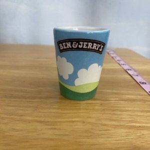 Ben & Jerry's Ice Cream Ceramic Shot Glass Vermont 2005